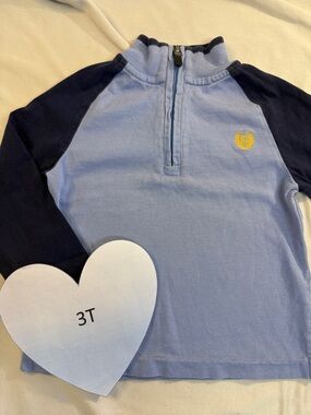 Chaps - Light Blue and Navy Kids Sweater/long sleeve Tee